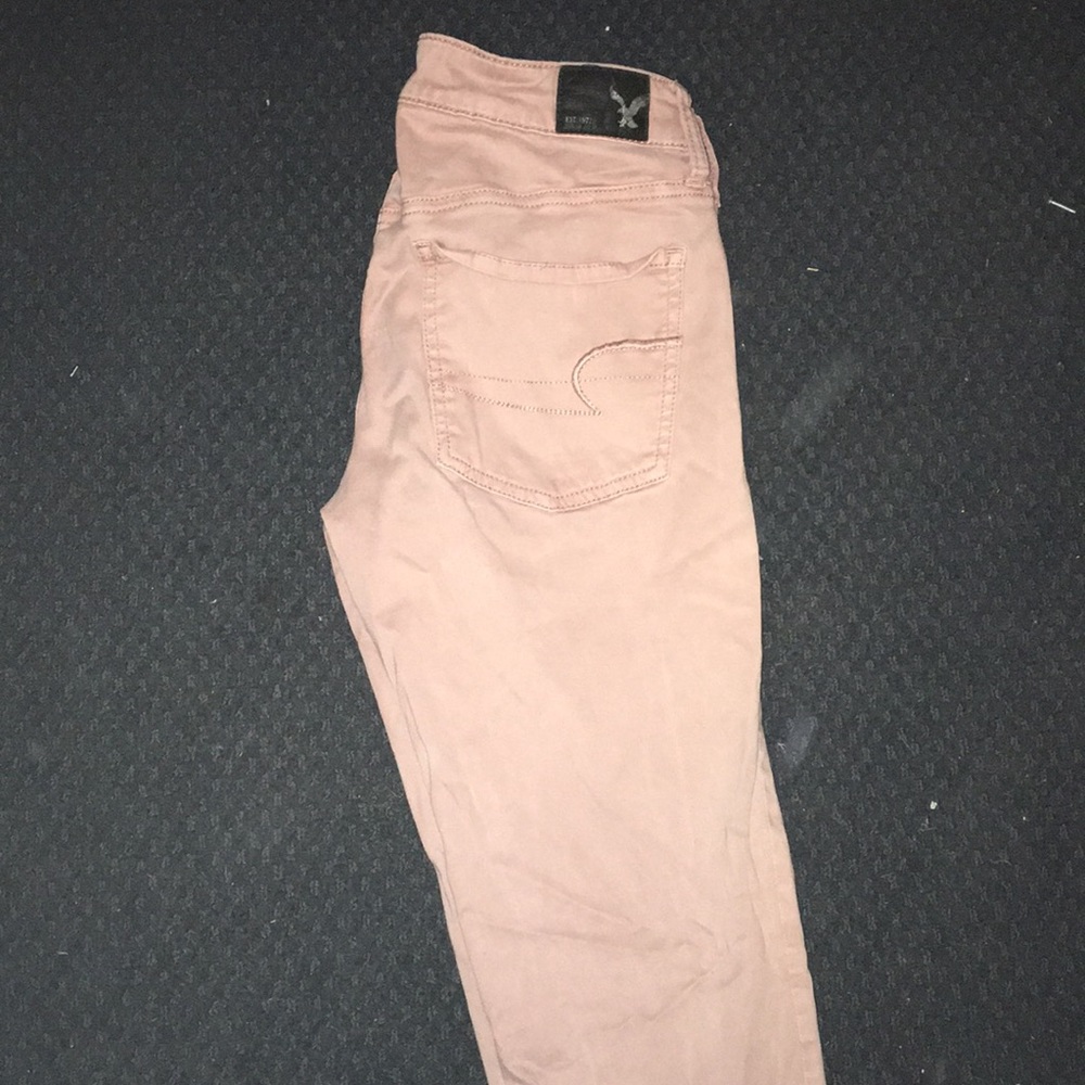 mauve american eagle pants